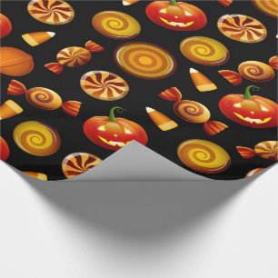 Papier Cadeau Halloween Treat Glossy Wrapping Papier, 30" x 6"