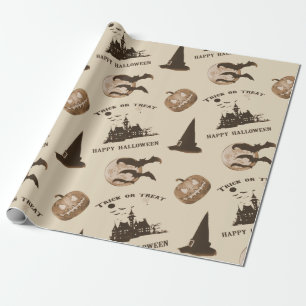 Papier Cadeau Halloween vintage