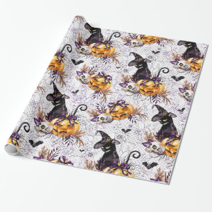 Papier Cadeau Halloween Witch