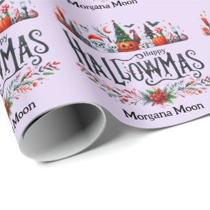 Papier Cadeau Hallowmas Giftwrap Halloween Mashup de Noël