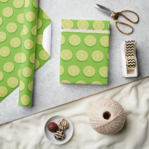Papier Cadeau Halte Lime