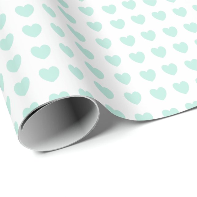 Papier Cadeau HAMbyWG - Enveloppement cadeau - Minuscules Coeurs (Coin rond)