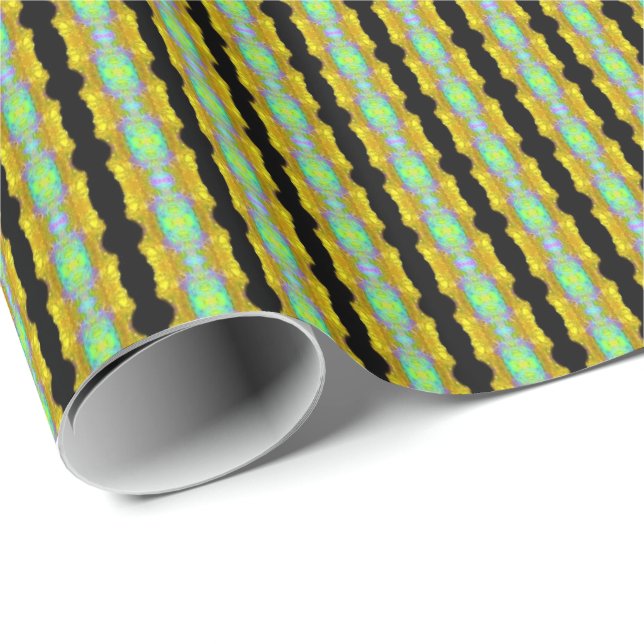 Papier Cadeau HAMbyWG - Enveloppement cadeau - Violet d'or AquaM (Coin rond)