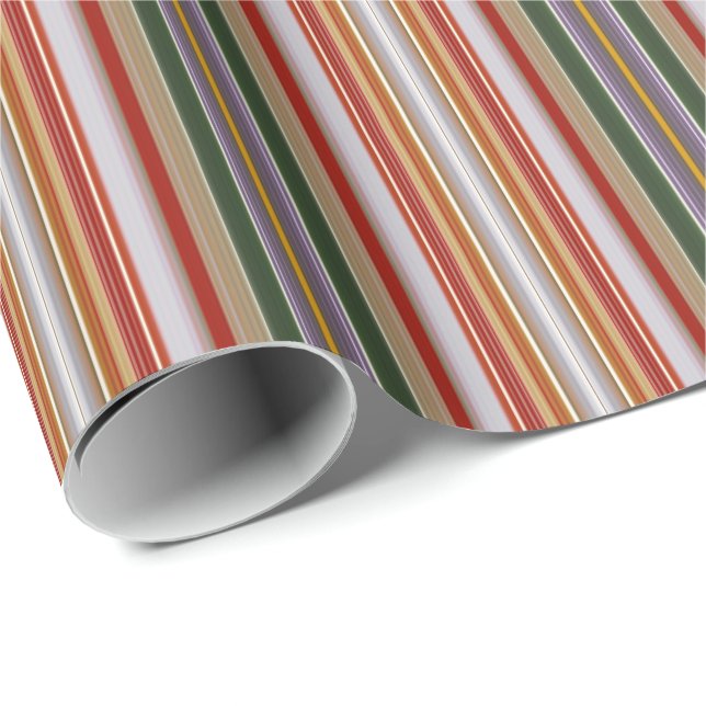 Papier Cadeau HAMbyWG - Papier à envelopper - Bande de bonbons d (Coin rond)