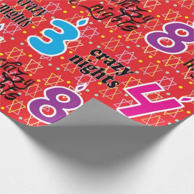 Papier Cadeau Hanoukka/Chanukah Envelopper le papier "8 nuits fo (Coin)