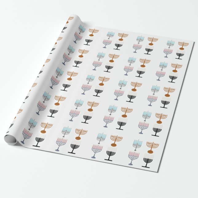 Papier Cadeau Hanoukka judaïsme religion juive (Déroulé)