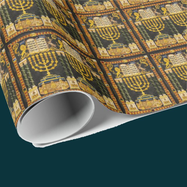 Papier Cadeau Hanukah Menorah (Créateur téléchargé)