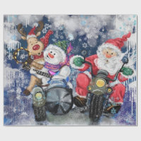 Happy Friends Funny Christmas Wrapper Paper