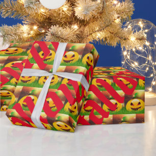 Papier Cadeau Happy Halloween Éffrayant temps