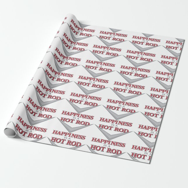 Papier Cadeau Happy Hot Rod (Déroulé)