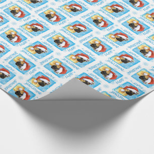 Papier Cadeau Happy Howlidays Bullmastiff