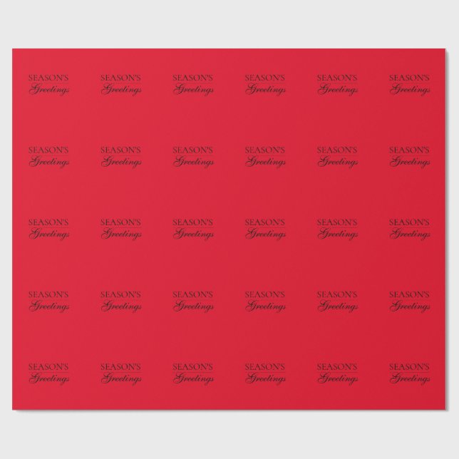 Papier Cadeau Happy New Year Merry Christmas Holiday Season (Plat)