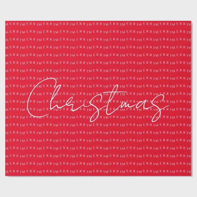 Papier Cadeau Happy New Year Merry Christmas Holiday Season (Plat)