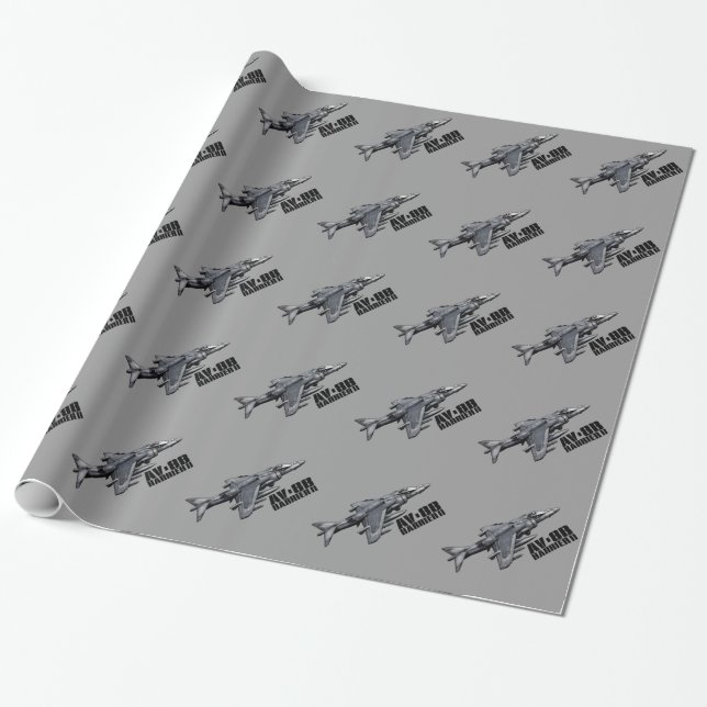 Papier Cadeau Harrier d'AV-8B II (Déroulé)