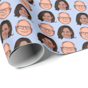 Papier Cadeau Harris Walz 2024