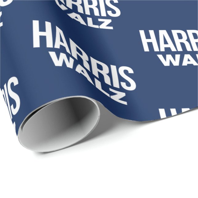 Papier Cadeau Harris Walz 2024 (Coin rond)