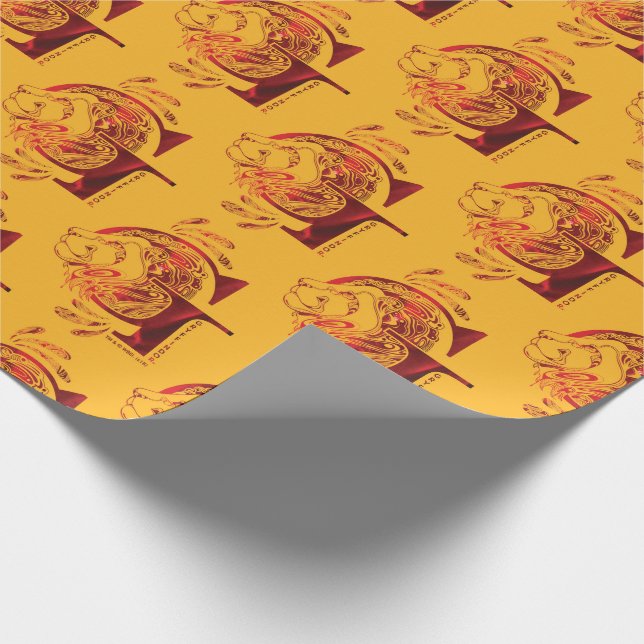 Papier Cadeau Harry Potter | Aguamenti GRYFFINDOR™ Graphique (Coin)