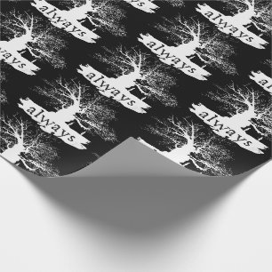 Papier Cadeau Harry Potter   Always Quote Silhouette