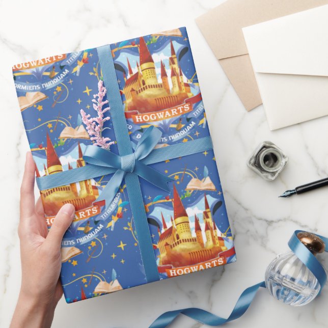 Papier Cadeau Harry Potter | Château HOGWARTS™ charmant (Cadeaux)