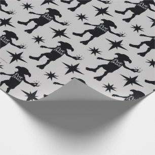 Papier Cadeau Harry Potter   "Free Dobby" Silhouette Typographie