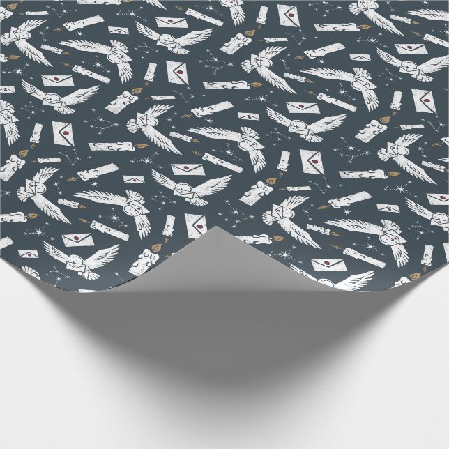 Papier Cadeau HARRY POTTER™ Hedwig Livraison de lettres Motif (Coin)