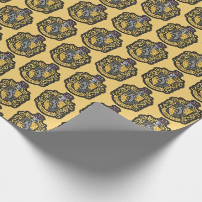Papier Cadeau Harry Potter | Patch de crête de Hufflepuff (Coin)