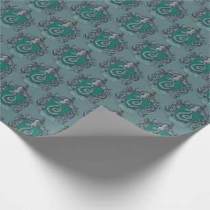 Papier Cadeau Harry Potter   Slytherin Crest Green