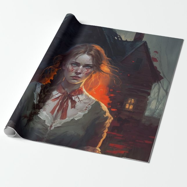 Papier Cadeau Haunting house (Déroulé)