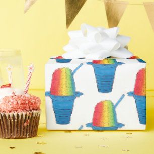 Papier Cadeau Hawaiian Rainbow Shave Ice Froid Dessert Hawaii