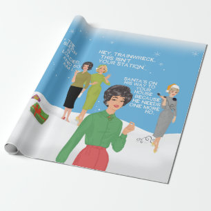 Papier Cadeau Hé, le train en panne, ce n'est pas ta gare.