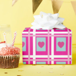 Papier Cadeau heart gift wrap for girls