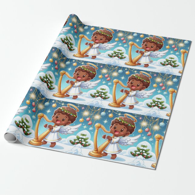 Papier Cadeau Heavens festifs - Papier d'enveloppement de Noël (Déroulé)