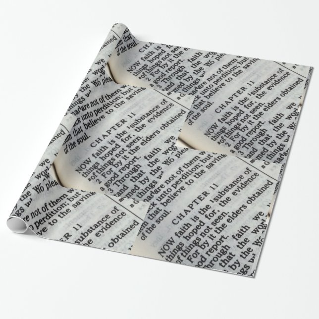 Papier Cadeau Hébreux Passage 11:1 (Déroulé)