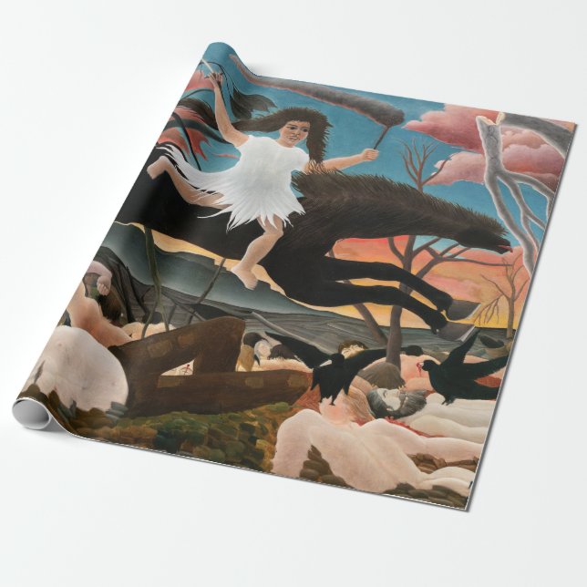Papier Cadeau Henri Rousseau - La guerre (Déroulé)