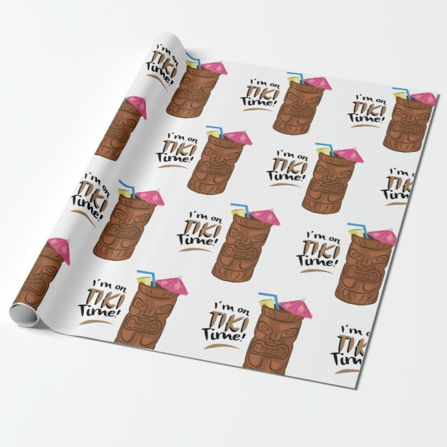 Papier Cadeau Heure Tiki (Déroulé)