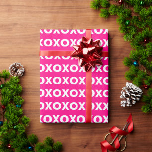 Papier Cadeau Heureuse Sainte-Valentin XOXO Coeur rose Photo per