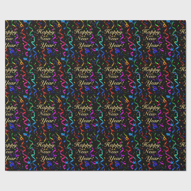 PAPIER CADEAU "HEUREUX NOUVEL AN !" (Couture)