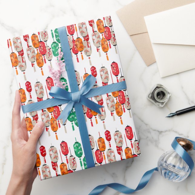 Papier Cadeau Hibachi Japonais Lanterns Chef fête d'anniversaire (Cadeaux)