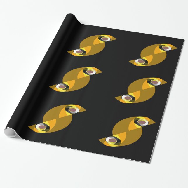 PAPIER CADEAU HIBOU (Déroulé)