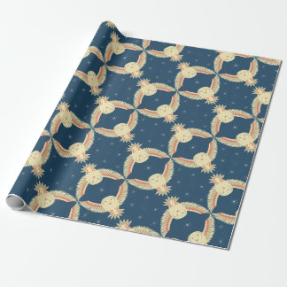 Papier Cadeau Hibou de grange de vol