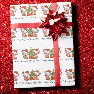 Papier Cadeau Highland Cow Joyeux Noël à Moo Don