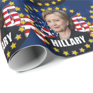 Papier Cadeau Hillary Clinton pour le président 2016 papier