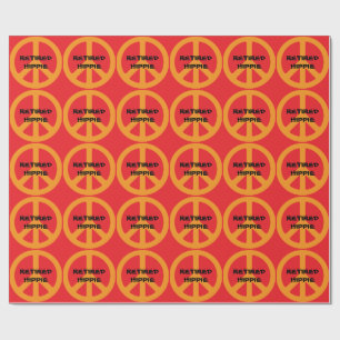 Papier Cadeau Hippie à la retraite