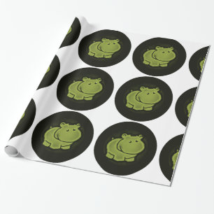 Papier Cadeau Hippopotame mignon