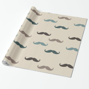 Papier Cadeau Hipster Mustaches