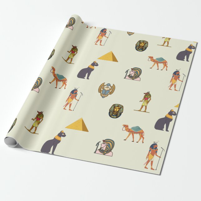 Papier Cadeau Historique de l'Égypte du patient  (Déroulé)