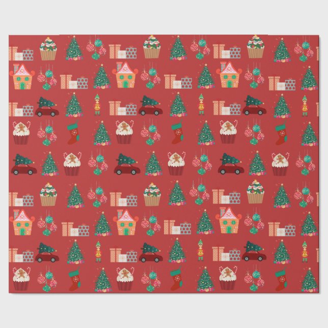 Papier Cadeau Hiver magique : Papier d'enveloppement de Noël (Couture)