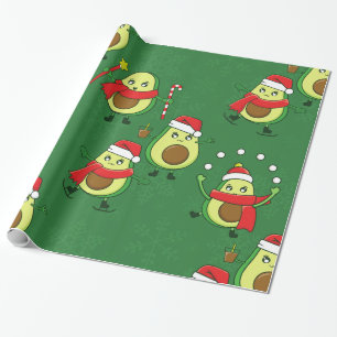 Papier Cadeau hivernage hivernal de noël moche père Noël