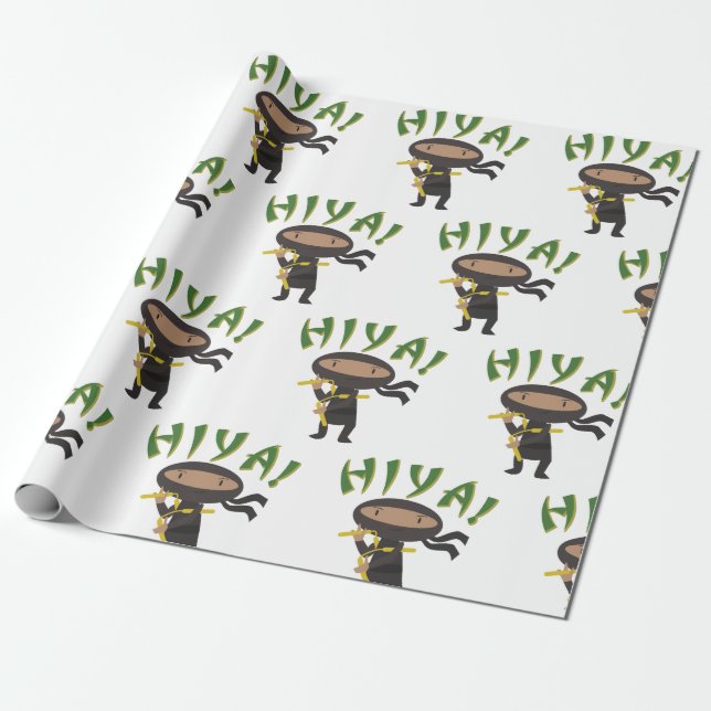 Papier Cadeau Hiya Ninja (Déroulé)