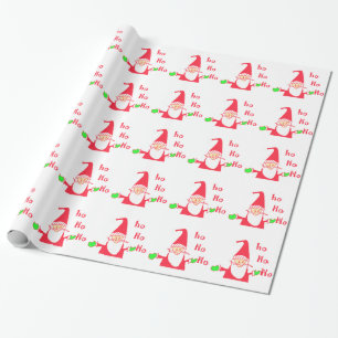 Papier Cadeau Ho Ho Ho Merry Christmas From Santa.png